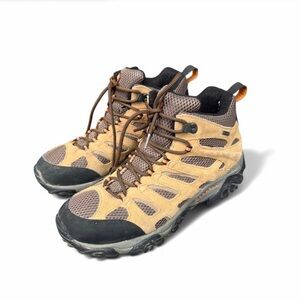 Size 11.5 Merrell Men's Moab Mid Waterproof Hiking Boots in Earth Brown